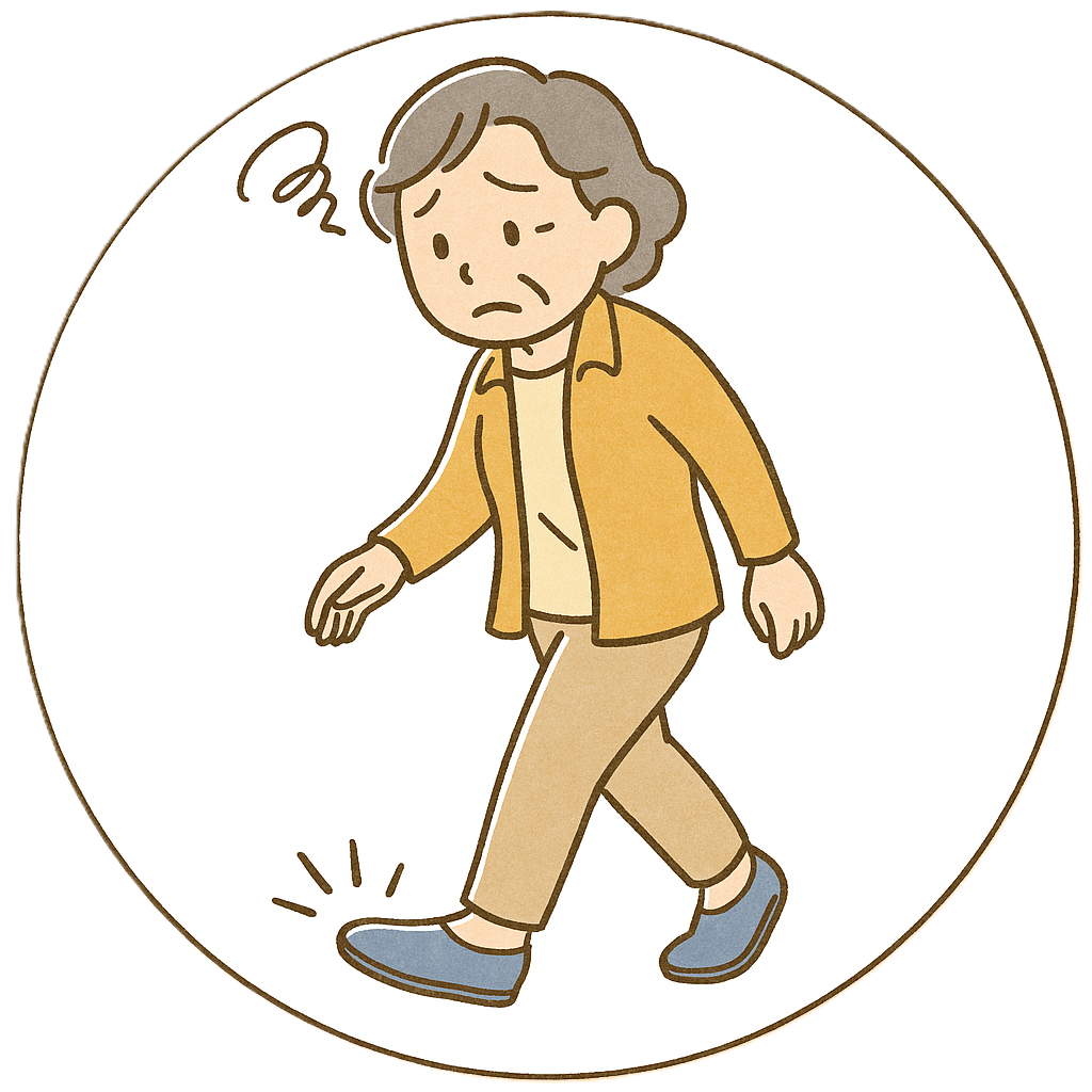 指定の靴が合わないイメージ