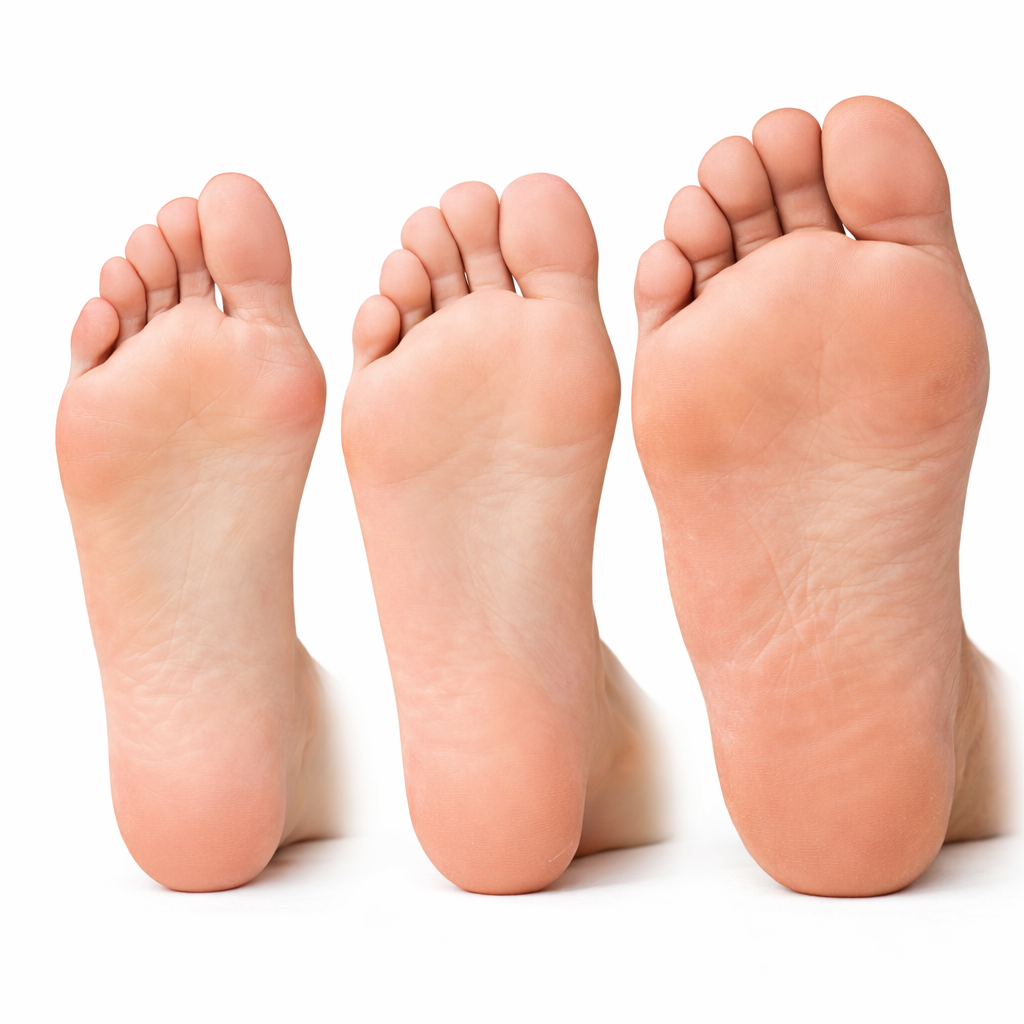年齢や性別によって足の形は一人ひとり異なるイメージ